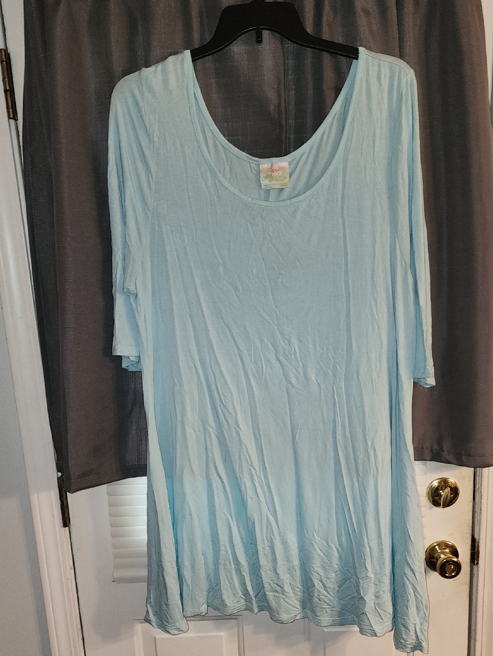 Sky Blue Midi Dress Xxxl